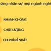 EM NHÂN TUYỂN DỤNG NHÂN SỰ TRỌN GÓI, CHI PHÍ THẤP- TIẾN ĐỘ NHANH CHÓNG