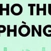 Cho thuê phòng 2 tầng diện tích sử dụng 24 m2, có điều hoà, có NL