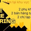 CỬA HÀNG TIỆN LỢI ĐANG CẦN TUYỂN THÊM NHÂN VIÊN BÁN HÀNG TẠI QUẦY 