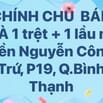 Bán nhà mặt tiền đường Nguyễn Công Trứ, P19, Bình Thạnh
