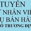 Tuyển nữ phụ bán hàng gia dụng từ 16h-22h, tại phố Trương Định