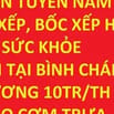 Thật 100% tuyển nam: bốc xếp, sắp xếp hàng, lương 10tr/th bao cơm trưa