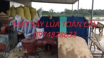 Máy sấy lúa chạy mưa (lò sấy lúa)