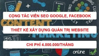 Quản trị SEO website, quảng cáo google facebook, làm video Youtube