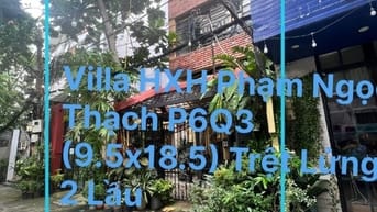 Biệt Thự Hẻm xe Hơi , ngay Hồ Con Rùa P6 Q3 (9.5mx19m nở hậu)