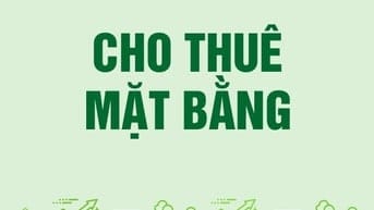 Cho thuê mặt bằng mặt tiền đường Thống Nhất, Phường Bình Thọ, Thủ Đức