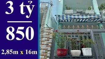 BÁN NHÀ HẺM 88 NGUYỄN VĂN QUỲ, QUẬN 7. DT: 2,85 X 16M, 1 LẦU