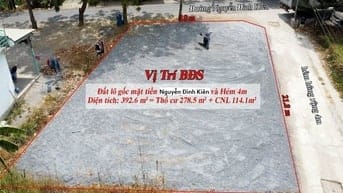 Bán Lô Góc 18x22=392,6m2_MT Nguyễn Đình Kiên, Sát trường THCS Tân Nhựt