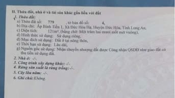 Chính chủ bán nhà tại ấp Bình Tiền 1, xã Đức Hòa Hạ, huyện Đức Hòa,