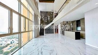 Cho thuê căn hộ Penthouse The Vista, Tháp T4, view sông, 450m2, 3 tầng