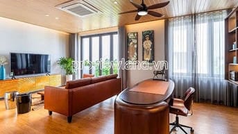 Villa cho thuê tại khu Villa Thủ Thiêm,217m2, 1 hầm + 4 tầng