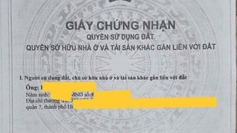 CHÍNH CHỦ BẢN NHÀ BÌNH CHÁNH - SHR