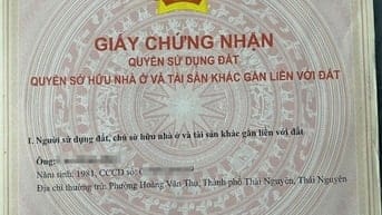 Bán đất Hoàng Văn Thụ- Thái Nguyên