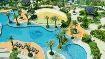 Diamond Centery cho thuê 2PN, 96m2, 18tr, view hồ bơi Centery, căn góc