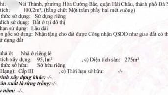 Bán nhà mặt tiền đường Núi Thành, Hải Châu,trung tâm Đà Nẵng