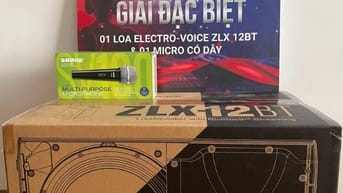 Thanh lý Electro-Voice(EV)ZLX-12BT + Mic SV100 Mới 100%. BH chính hãng