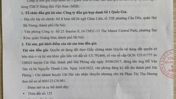 CÔNG TY ĐẤU GIÁ HỢP DANH SỐ 1 QUỐC GIA THÔNG BÁO BÁN ĐẤU GIÁ TÀI SẢN 