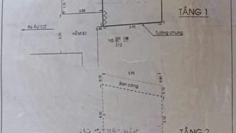 Bán nhà hẻm 2,5m Âu Cơ Phường 14 Quận 11  giá 1,95 tỷ - 17m2