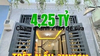 Đón Tết 💃💃💃 Có nhà mới tuyệt đẹp, 1trệt, 1lầu, Hẻm 112 Bùi MinhTrực