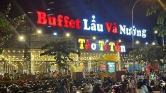 SANG QUÁN BUFFET SONG HÀNH HÓC MÔN-DT :1600M2-FULL BÀN HÚT KHÓI