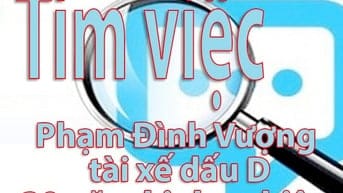 Tìm việc : Phạm Đình Vượng 30 năm kinh nghiệm lái cho giám đốc & Cty