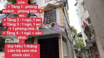 Chính chủ cho thuê nhà tại ngách 28 ngõ 127 hào nam, đống đa, hà nội  