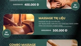 MASSAGE KHỎE THUẦN TÚY - BẢNG GIÁ NIÊM YẾT RÕ RÀNG KHÔNG PHỤ THU