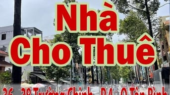 Cho Thuê Nhà Mặt Tiền : 36 - 38 Trường Chinh P.4 Q.Tân Bình dt:5x18m