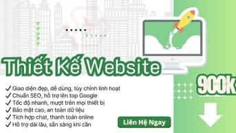 Sale sốc: Thiết kế website chỉ còn 900K