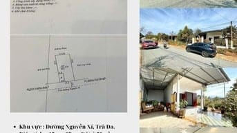 BÁN GẤP NHÀ Ở ĐƯỜNG NGUYỄN XÍ TRÀ ĐA - DT 15m x 33m Giá 2Ty690 