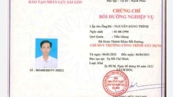 Kĩ sư xây dựng 10 năm kinh nghiệm