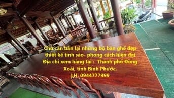 Chủ bán lại những bộ bàn ghế đẹp thiết kế tinh sảo-phong cách hiện đại