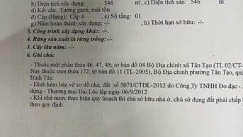 Bán nhà hẻm 184/ Lê Đình Cẩn, 9 x 61m, cấp 4, giá 27 tỷ (Tín Hưng).