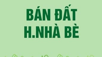 Bán đất thổ cư mặt tiền đường Nguyễn Bình, Xã Nhơn Đức, Huyện Nhà Bè