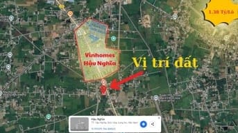 3 nền liền kề Vinhomes Hậu Nghĩa, cách Quốc lộ N2 chỉ 50m Full Thổ Cư
