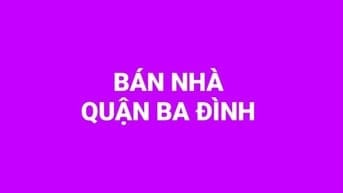 Bán nhà chia lô khu Vạn Bảo - Vạn Phúc, quận Ba Đình