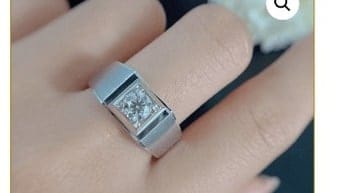 Nhẫn Mỹ hợp kim xoàn kim cương 