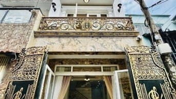 Nhà 51.7m2 Dương Bá Trạc, Q8. Xây 4 lầu, hẻm 8m. Gần chợ Dương Bá Trạc