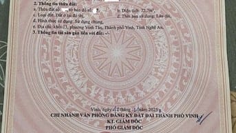 Bán đất mặt phố lớn kèm nhà gần chợ VINH