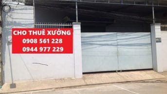 Nhà xưởng đường nguyễn anh thủ phường hiệp thánh cho thuê dt: 550m