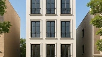 Nhà 5 tầng cho thuê (hoặc làm văn phòng)_Mặt hẻm rộng_Có hầm xe oto.