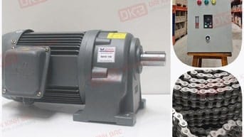 Motor giảm tốc cửa cổng công ty, nhà xưởng
