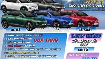 VinFast VF6 - lãi suất thấp/vay 90% - 🎁 PK hấp dẫn