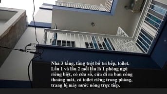 Cho thuê nhà nguyên căn mới xây 449/50/17 Hương Lộ 2 phường Bình Trị Đ