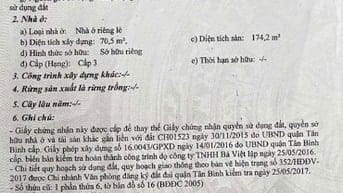 BÁN NHÀ Đường Nhựa 8m Tái Thiết sát Công An P. 11- Tân Bình- 14,8 Tỷ
