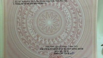 Bán đất mặt tiền Quốc Lộ 29 huyện Sông Hinh, tỉnh Phú Yên
