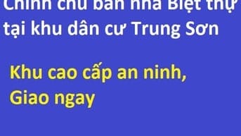 Bán nhà trong khu dân cư Trung Sơn, xã Bình Hưng, Bình Chánh