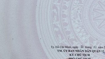 Cần bán gấp lô đất Hà Huy Giáp vào 50m dt 5.1*23  thổ 100% 6 tỷ 300tr