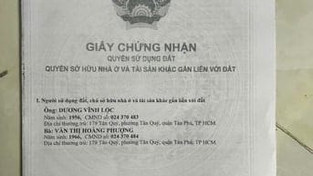 Chính chủ bán nhà mặt tiền 48 Nguyễn Quý Anh, P.Tân Sơn Nhì, Q.Tân Phú
