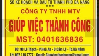 Giúp việc Thành Công - Tuyển nữ giúp Việc 